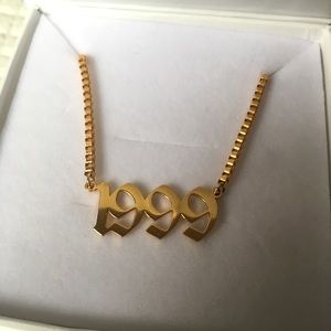**SOLD** Gold Necklace Birth Year 1999